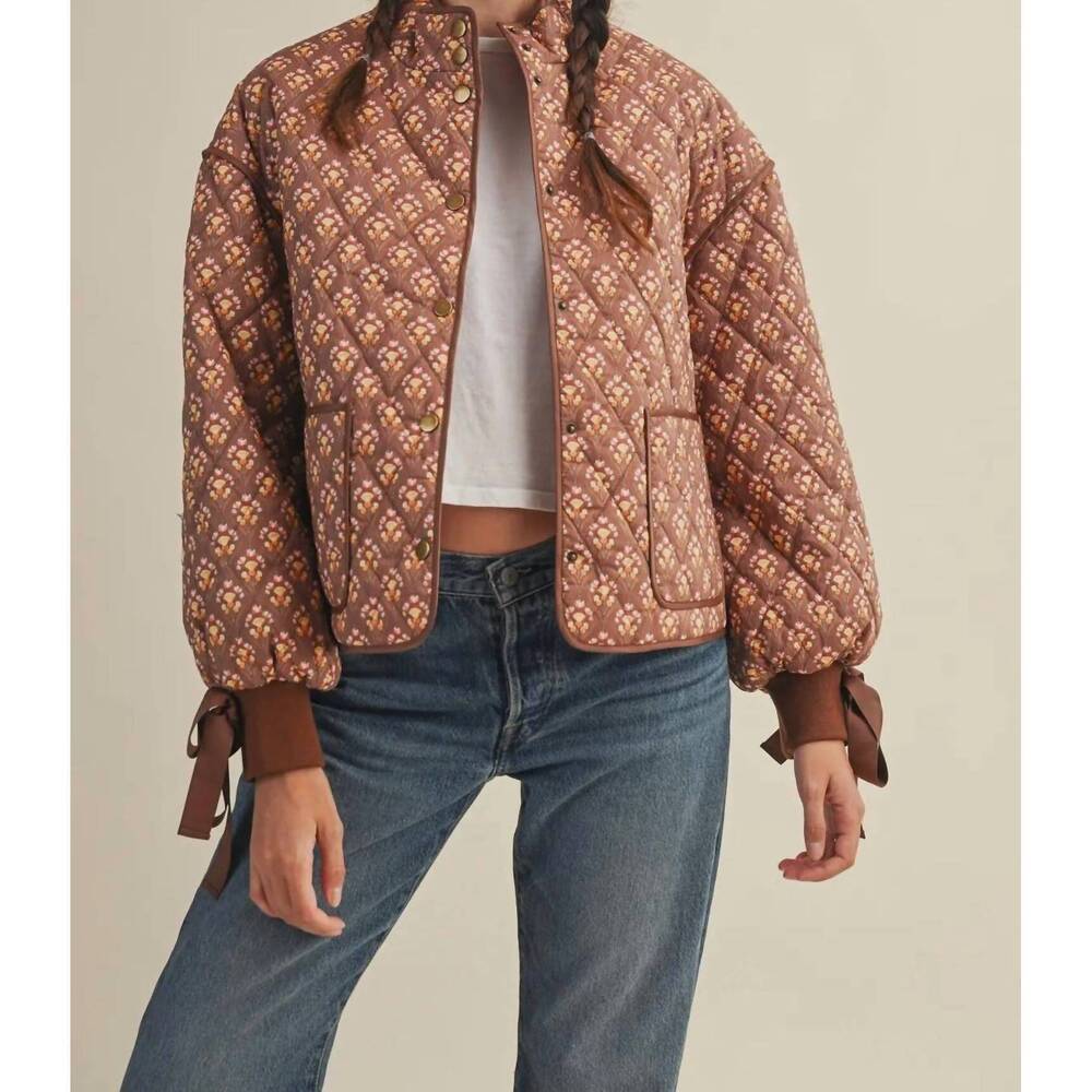 NEW EN MERCI jackie jacket in brown